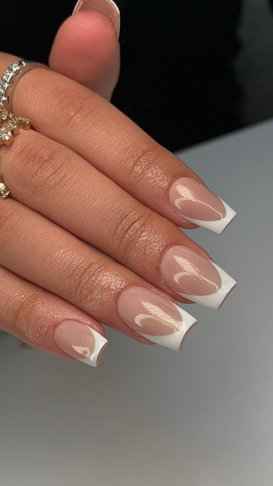 French Tips at Nayeli Nailed It LLC in Inman, SC