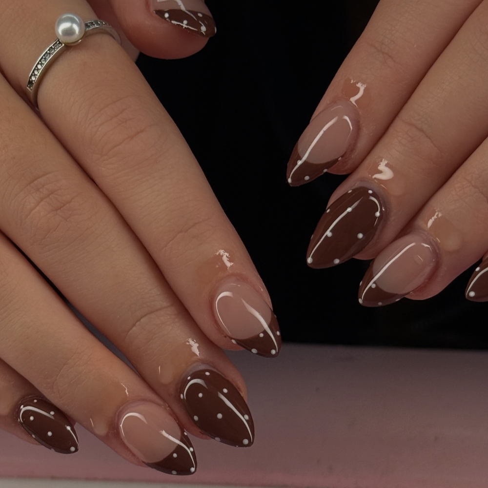 Medium Acrylic Full Set at nailsbygabriellelyn in Waterville, ME