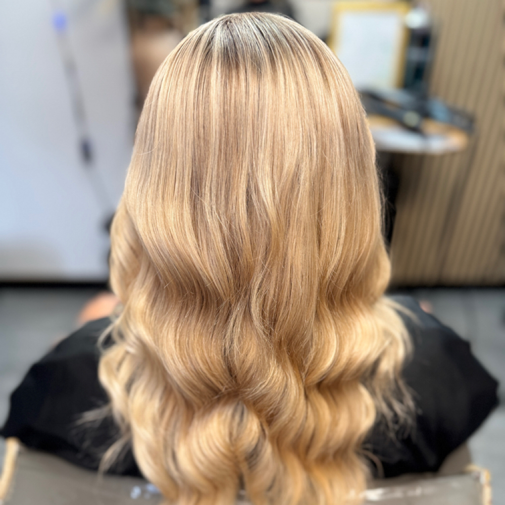 Blonding Retouch at Hair Trigger Studios in Endwell, NY