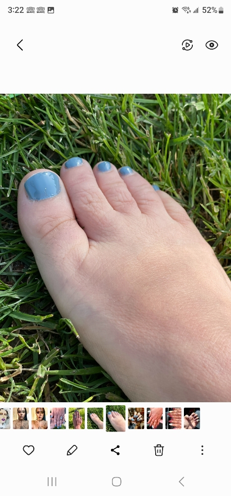 Dry Pedicure With Gel Polish