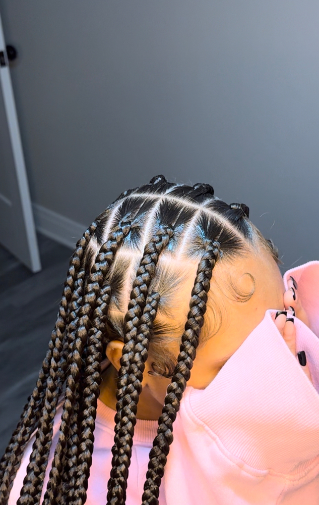 Regular Large Knotless Braids