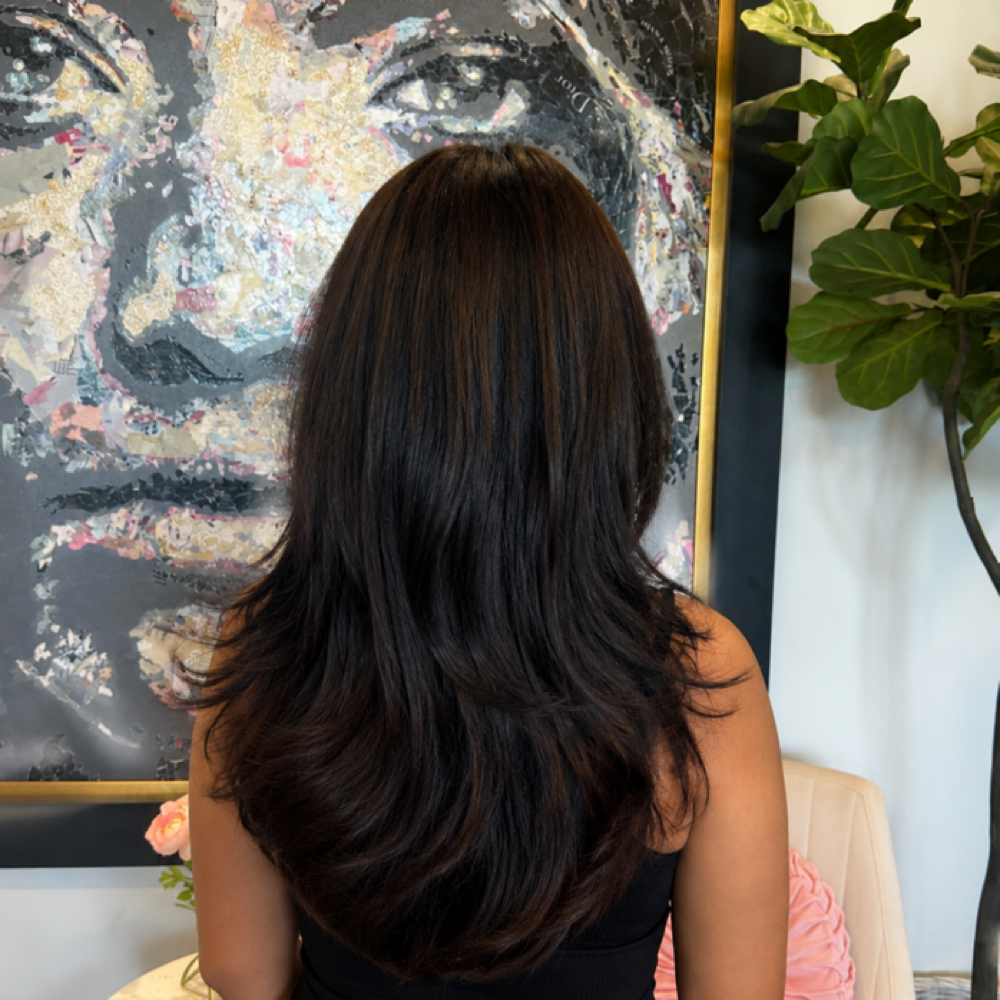 Signature All-Over Color at Lisa V Hair & Makeup Studio in Fresno, CA