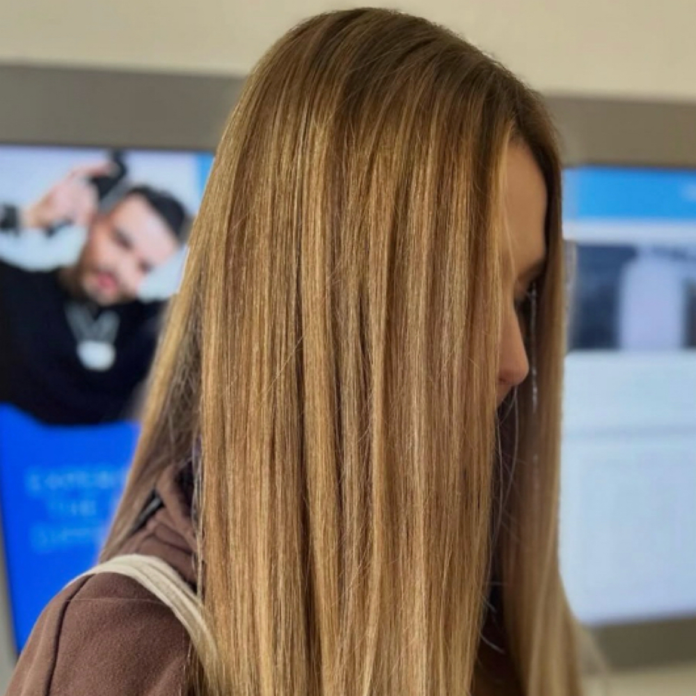 Mini Balayage With Toner at The Glam Edge in Chesapeake, VA