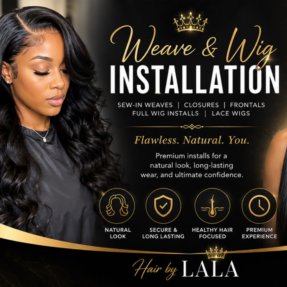 WEAVE & WIG INSTALLATION at HAIR BY LALA LLC in Brooklyn, NY