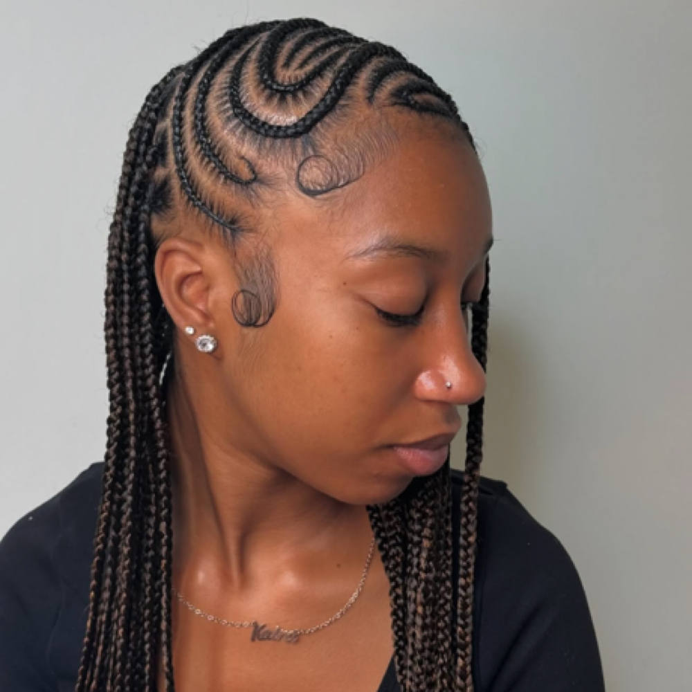 Medium Fulani Braids -Mid Back at Haus Of Kartel in Rochester, NY