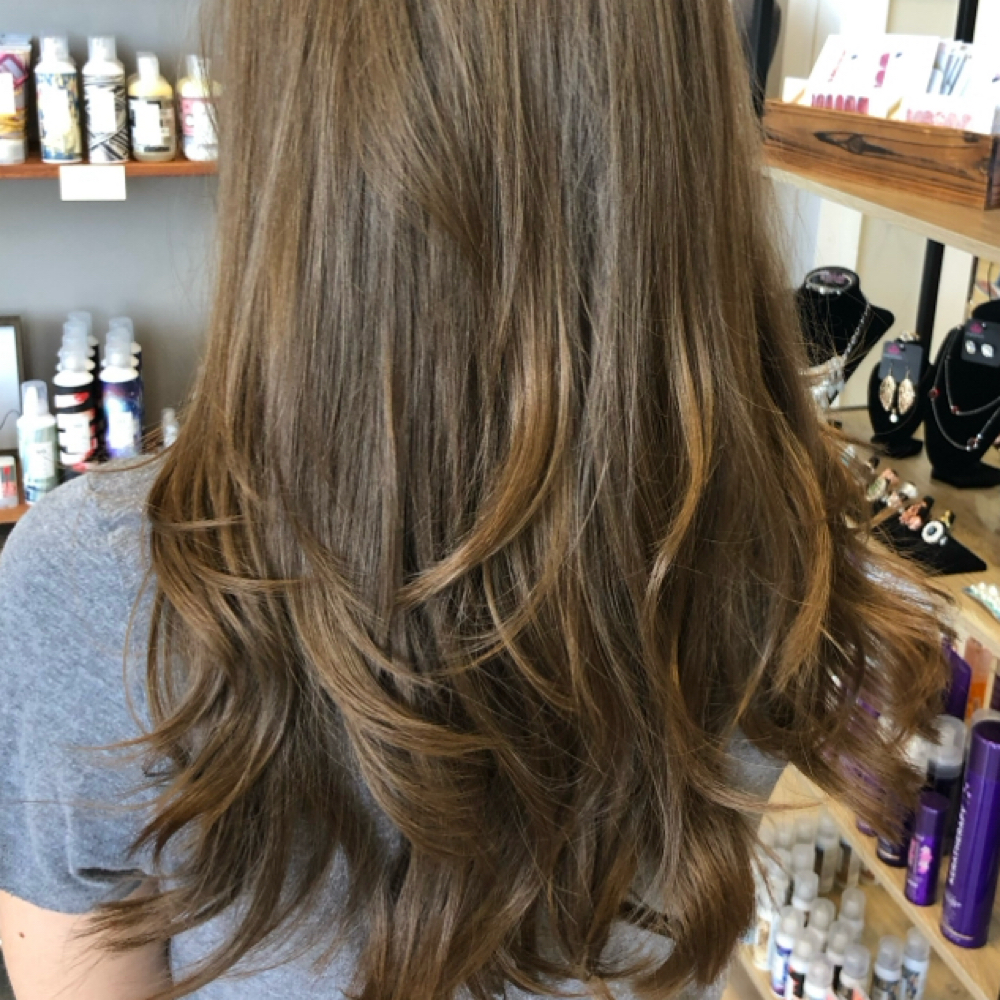 LONG/THICK DESIGN WITH WASH&STYLE at Blown Away Hair Lounge in Spring Hill, FL