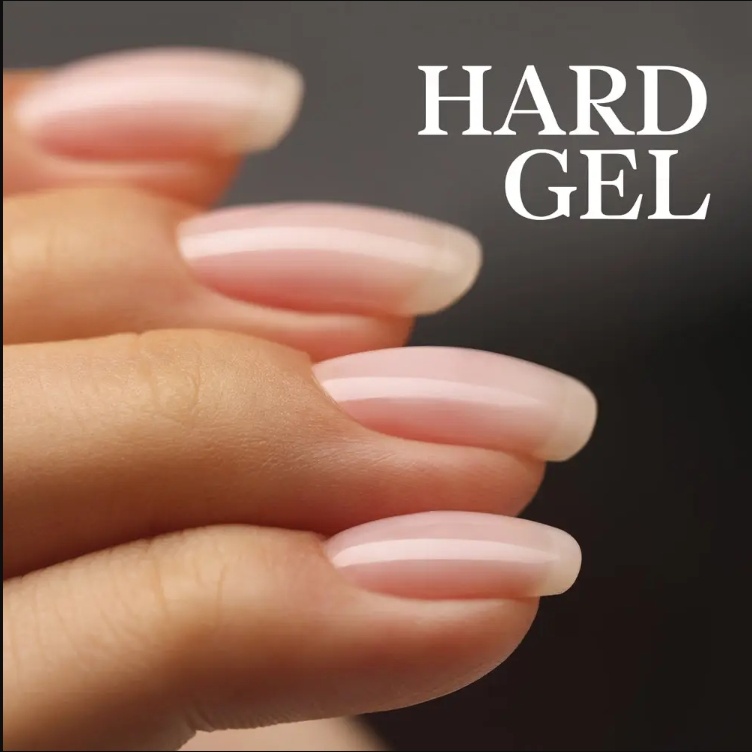 Hard Gel Overlay on Natural Nails