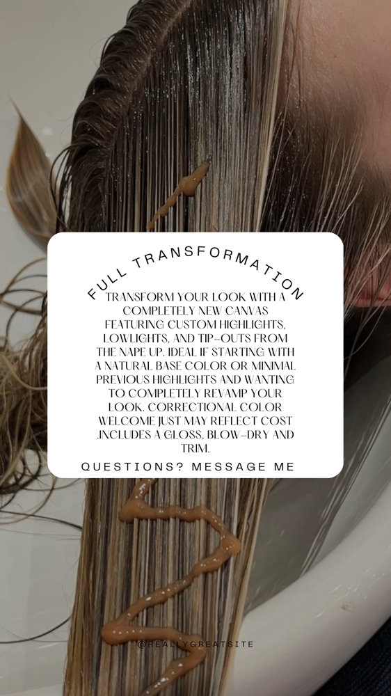 New Client Signature Color at HairByHaleyElizabeth in Mebane, NC