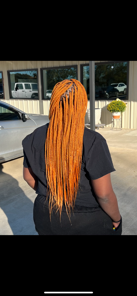 box braids lower back