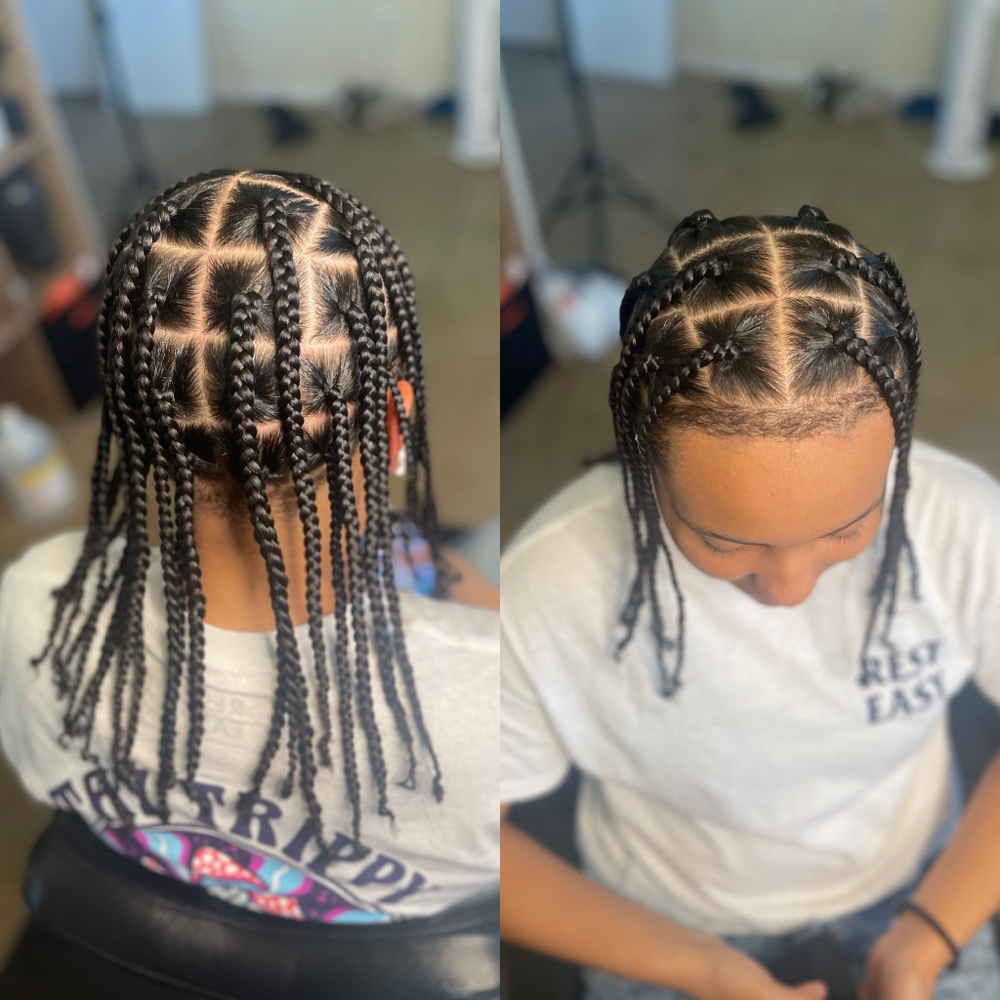 Natural Box Braids at Crowned By OmariElizabeth in Harker Heights, TX