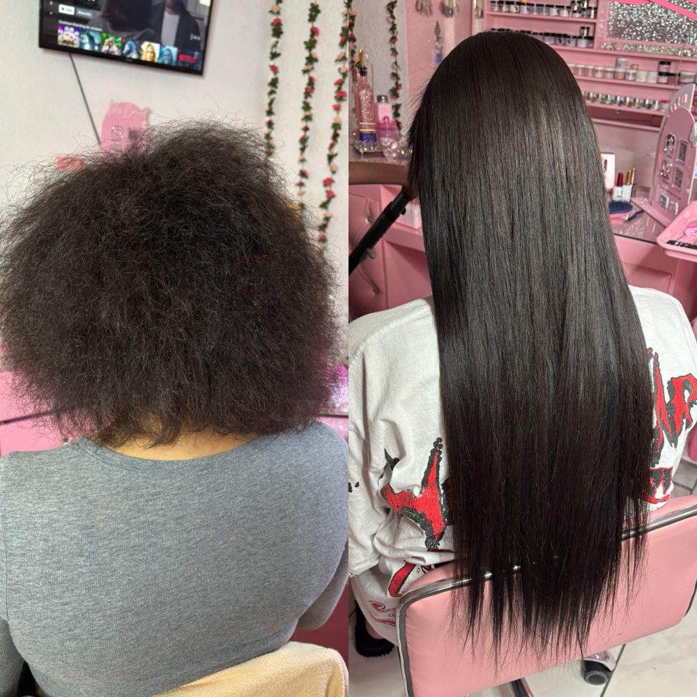 Tape-Ins Hair Extensions Install at Jovanna Isabel in El Paso, TX