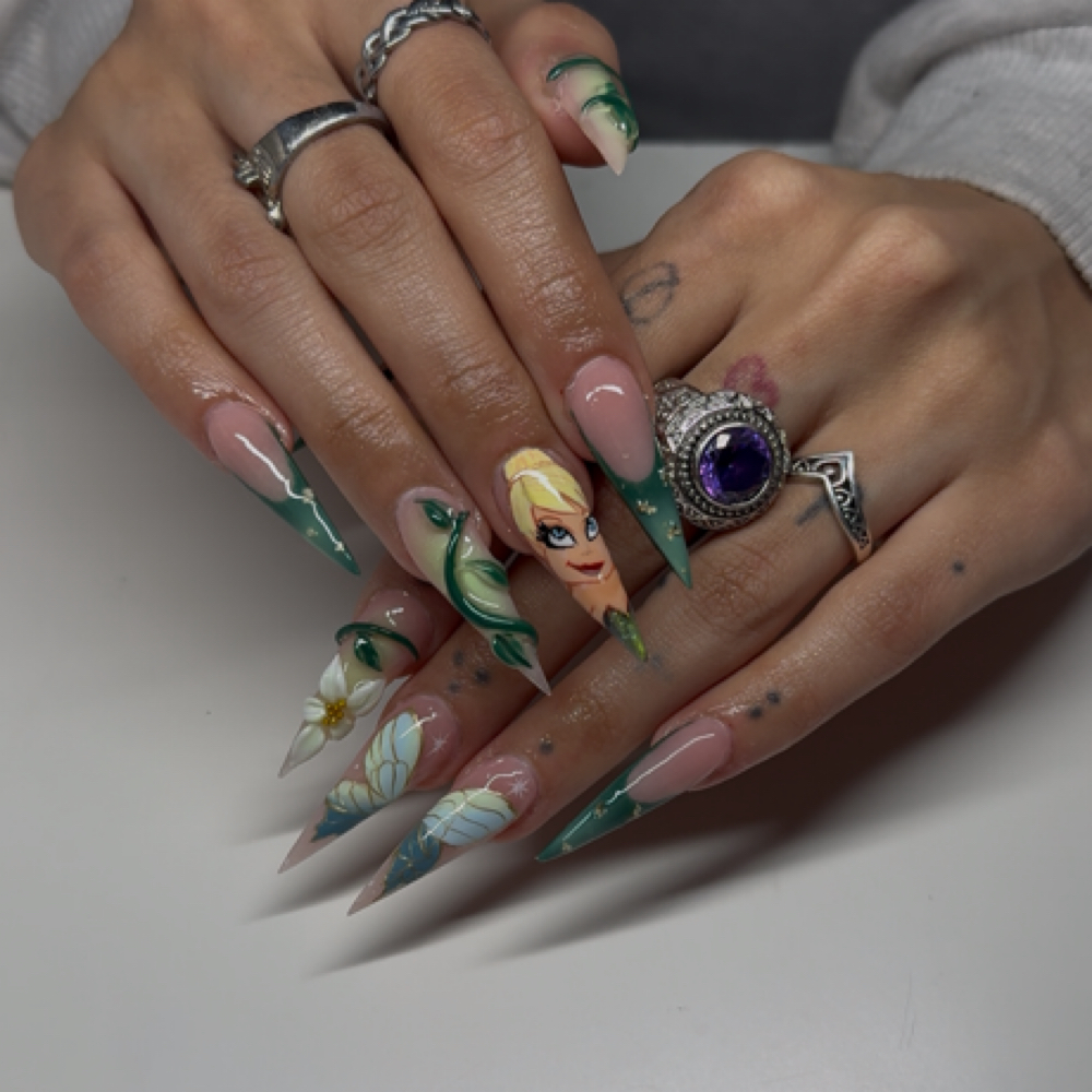 Full Set Long at Jlee Nails in Springfield, MA