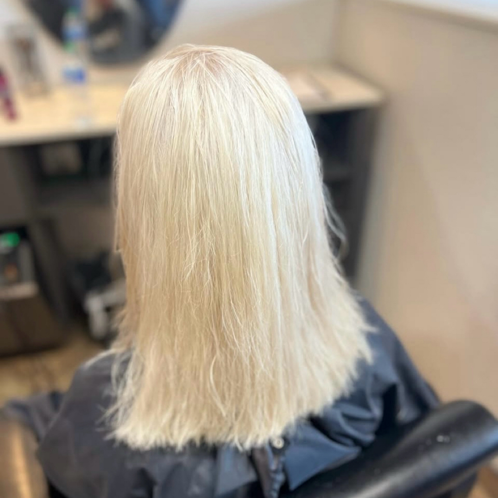 Bleach Roots Retouch at Curls by Bere in Yuma, AZ