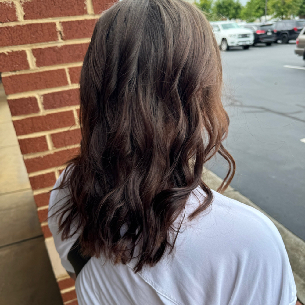 Add- on heat style at LUXE Color Bar Salon in Kennesaw, GA