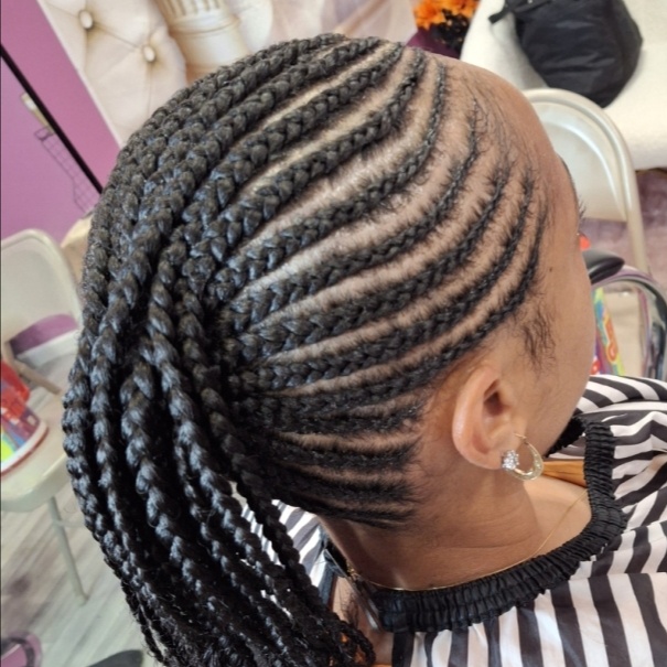CORNROWS at Favourite Hair Braiding in Cantonsville, MD