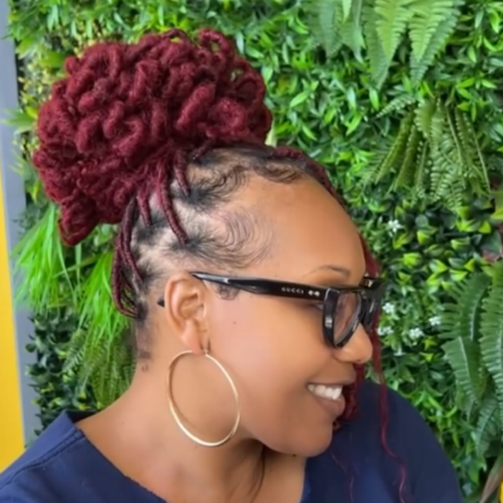 Style My Faux Locs at Soulful Strands in Clifton, NJ