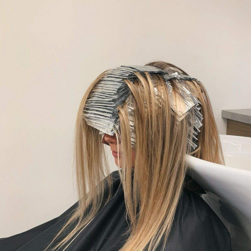 Color- All Over Highlights at Luxe Sisters Studio in Boaz, AL