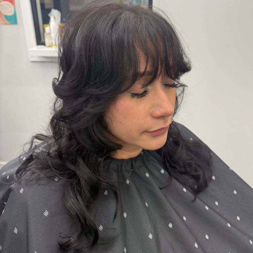 Woman’s Long Haircut at Jaz Fadez in Reno, NV