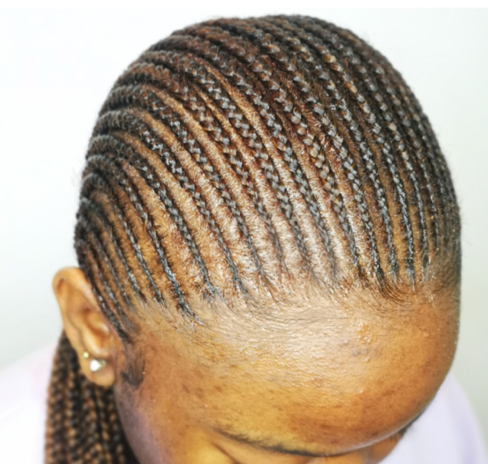 Small Staight Back Cornrow