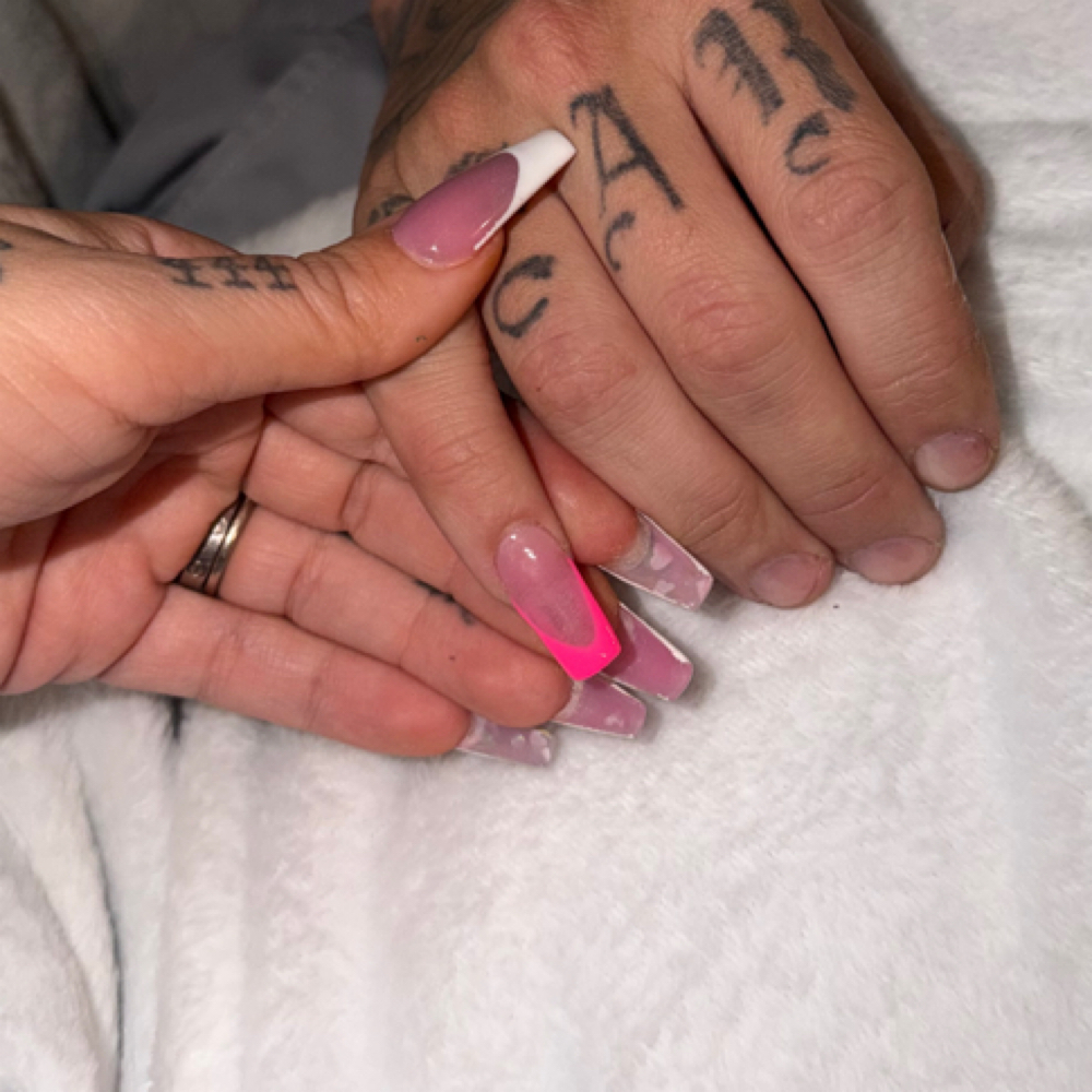 Square Nail Full Set at Perfect Touch By B in Elkton, MD