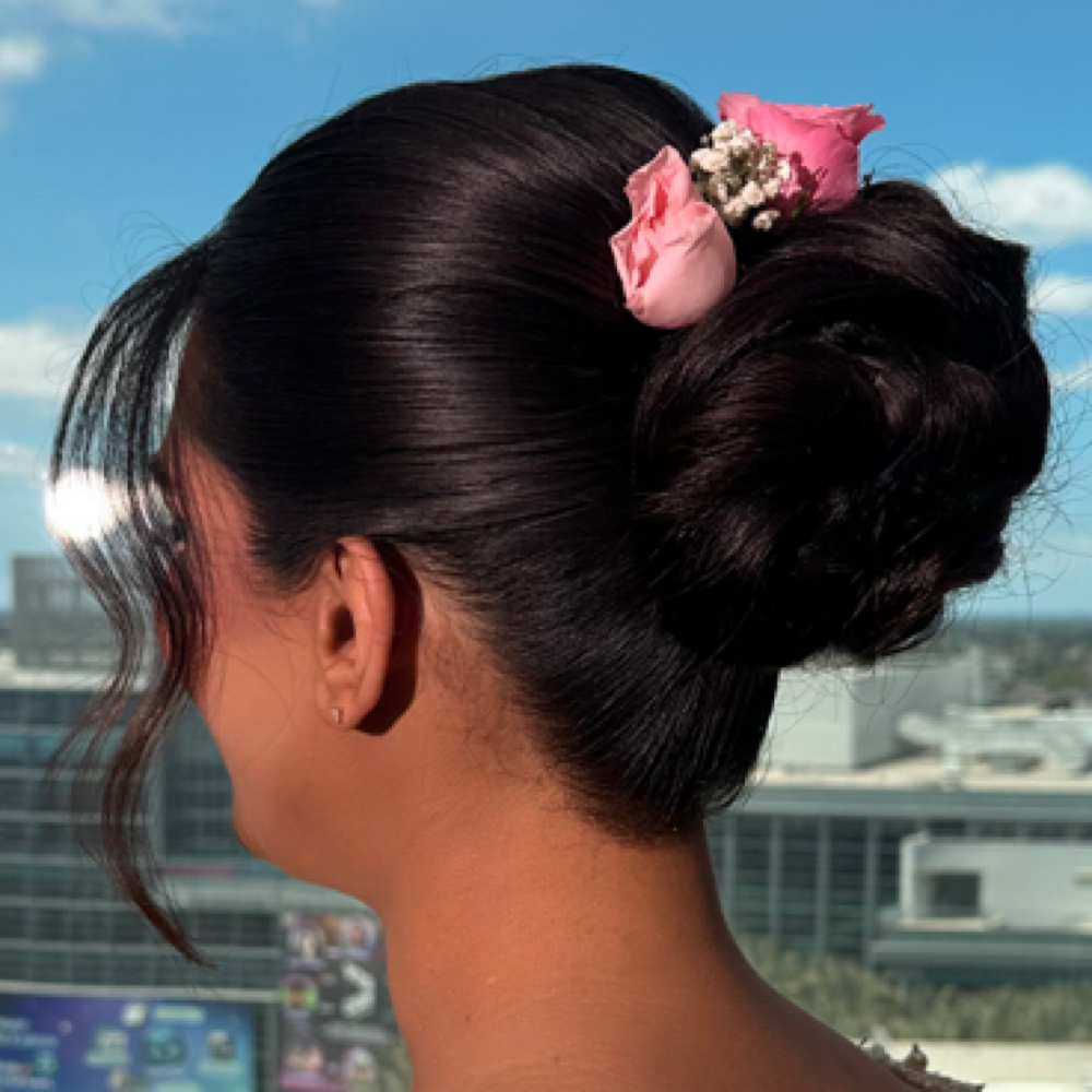 Updo at Pure Strand Hair Co. in Anaheim, CA