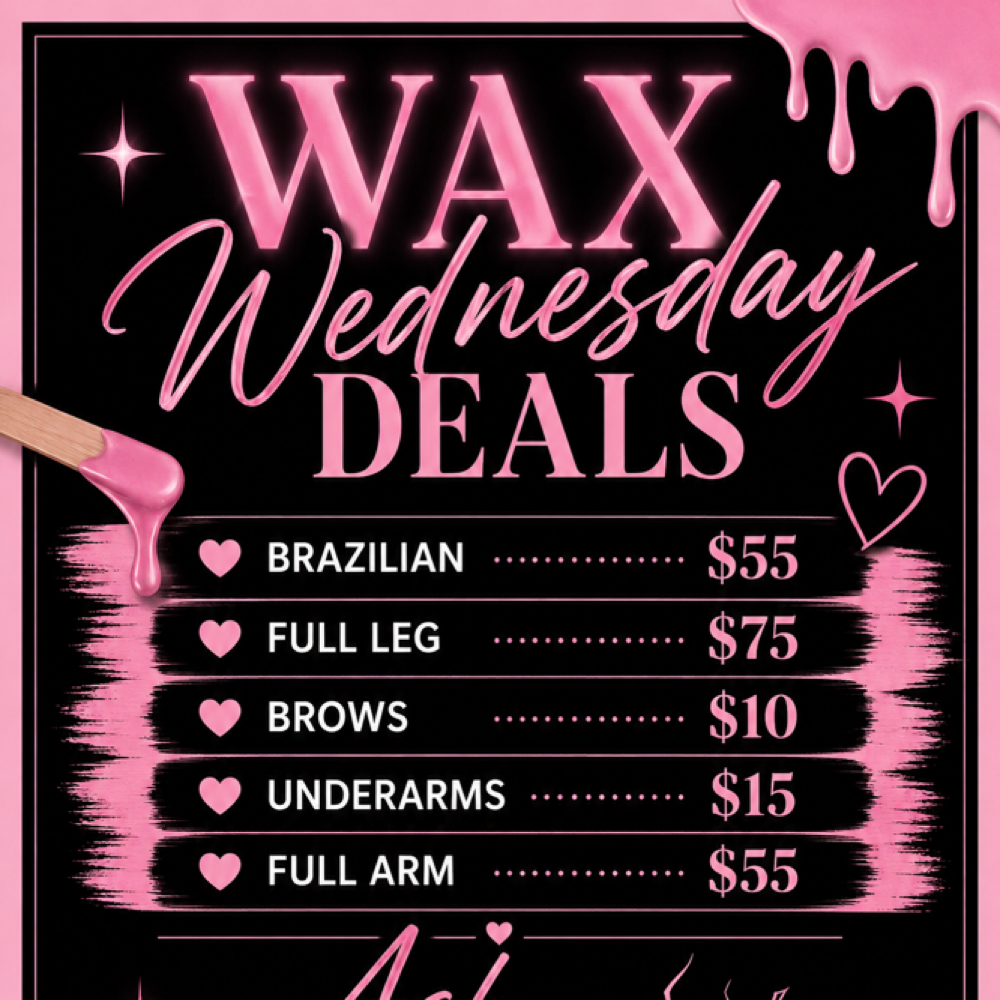 Under Arm Wax Wednesday deal at Ash Esthetics in Exeter, CA
