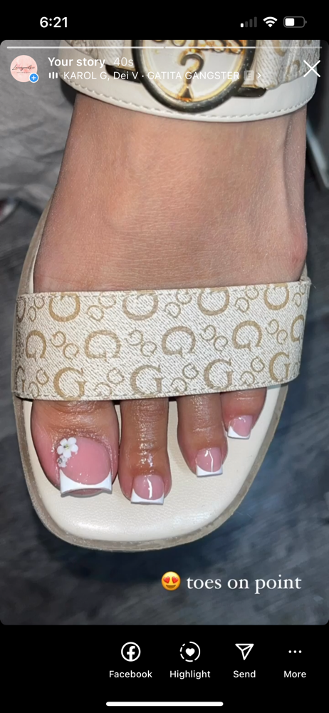 Acrylic Pedicure