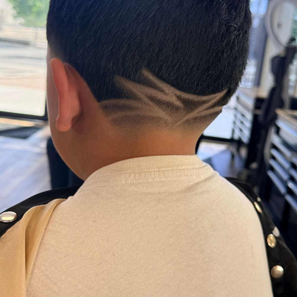 Kids Haircut W/ Design Under 12yrs at Marcos The Barber in Twin Falls, ID