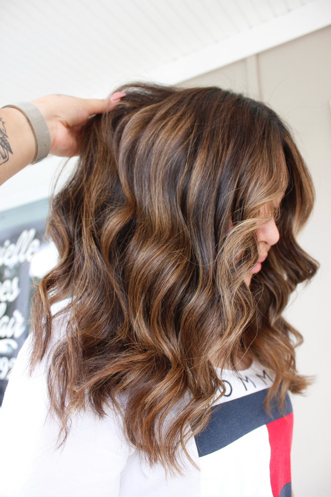 Partial Balayage With Blowdry