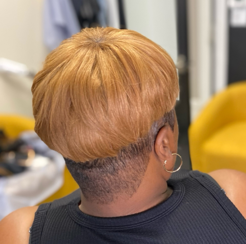 Partial Quick Weave at D’Michelle Hair Lounge in Fort Worth, TX