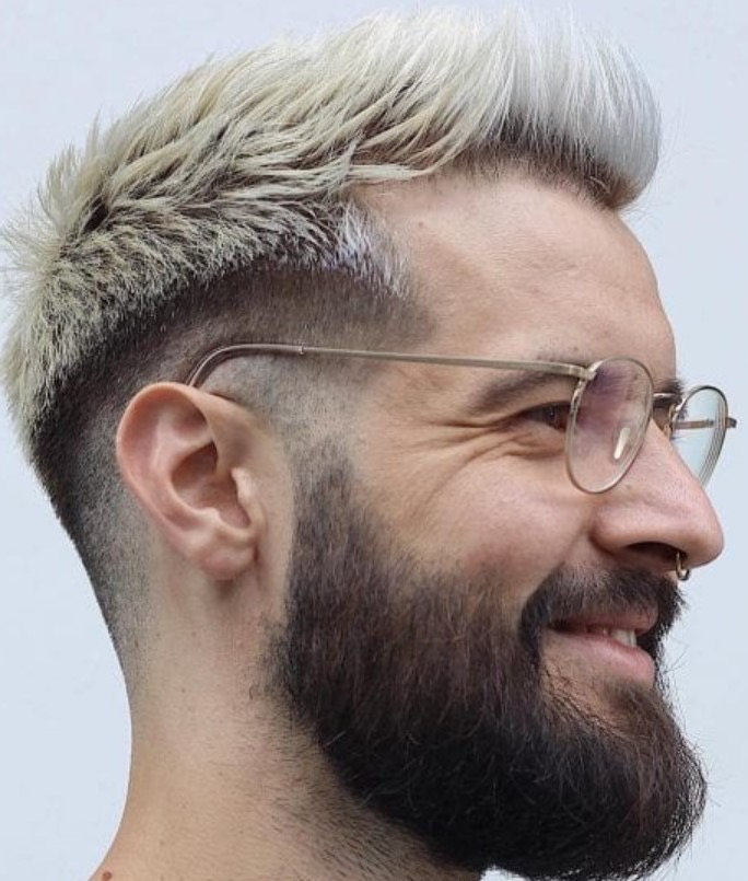 Men's short hair color/ Haircut