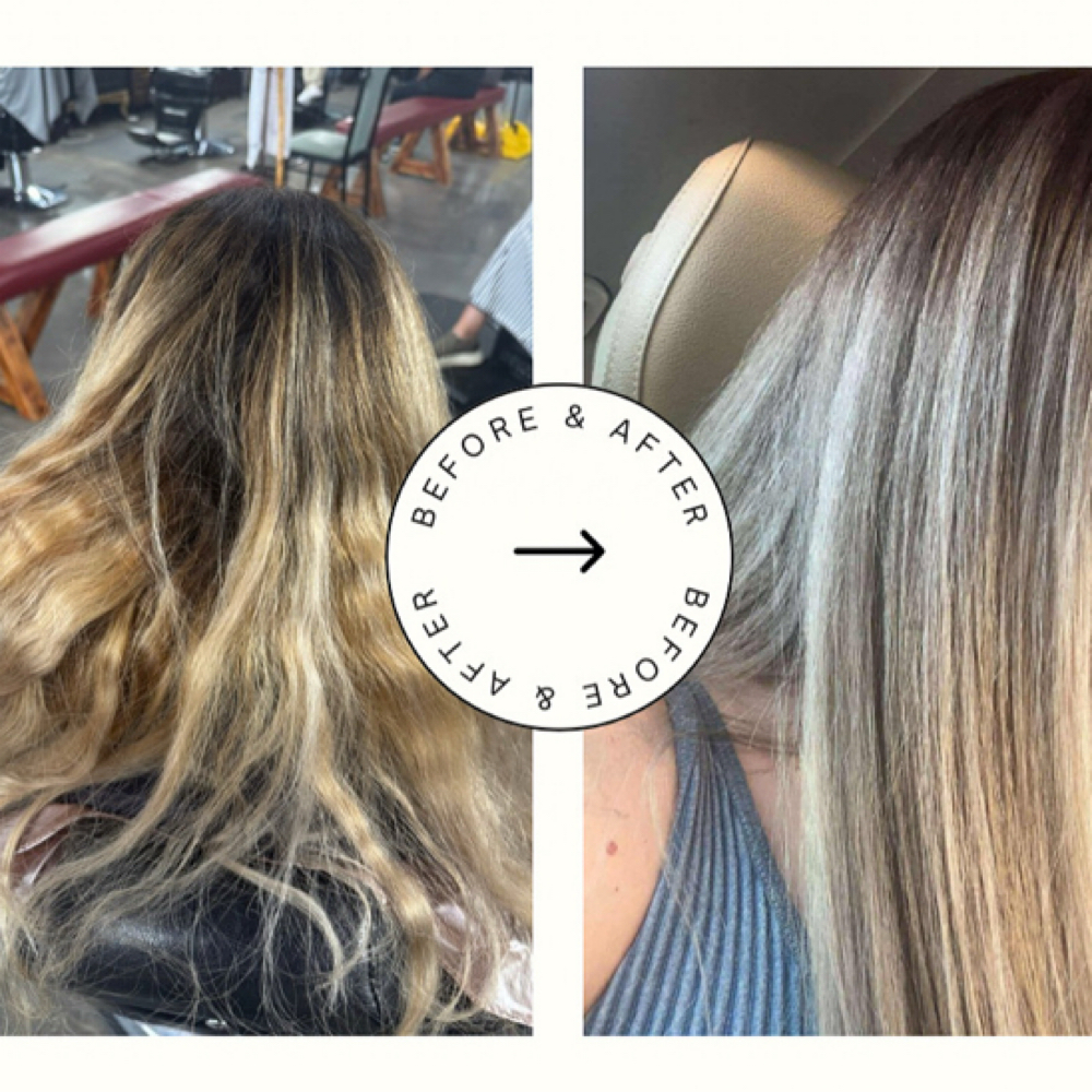 Balayage Highlights at Halo in lubbock, TX