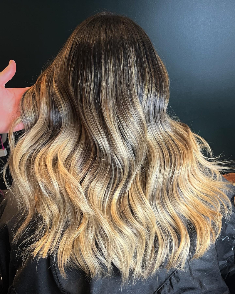 Bright/Hi-Contrast Balayage 🖤🤍