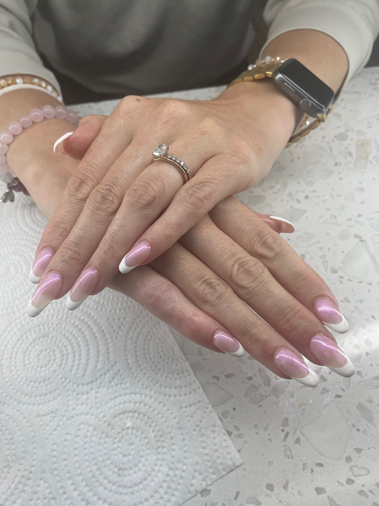 French Design 10 Nails