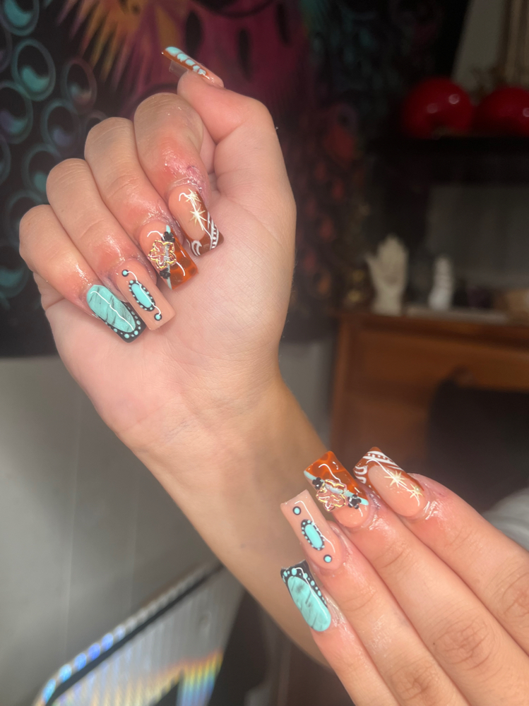 Medium Acrylic Set at Nails.by.em in Mastic, NY