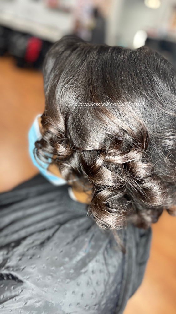 Silk Press + Curl + DC at QueenMinkCollection in Temple Bills, MD