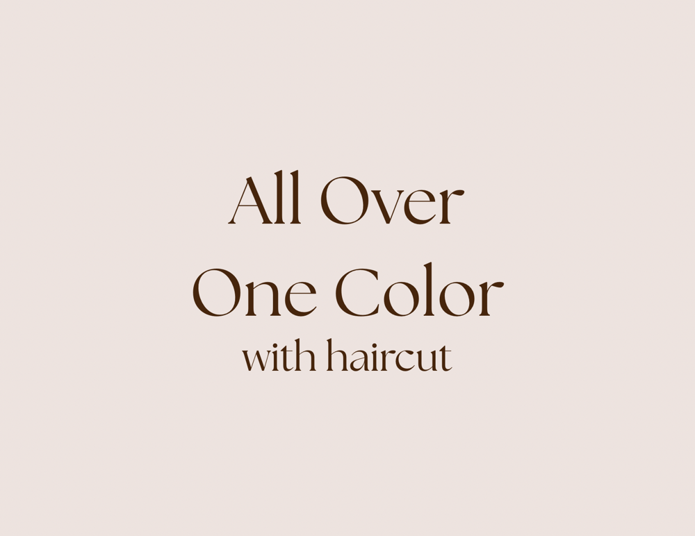 All Over One Color With Haircut