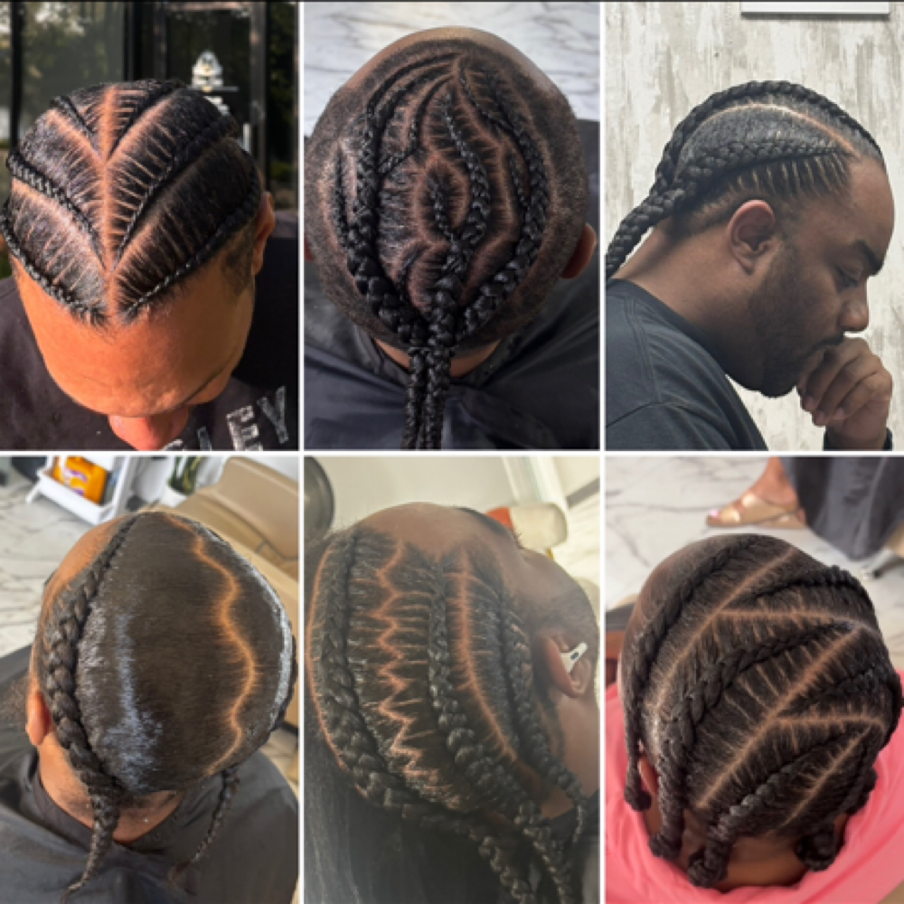 Design Cornrow Styles(no hair added at AB STYLEZ in High Point, NC