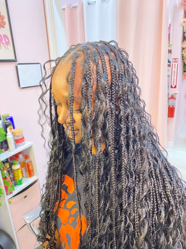 Boho Knotless Braids