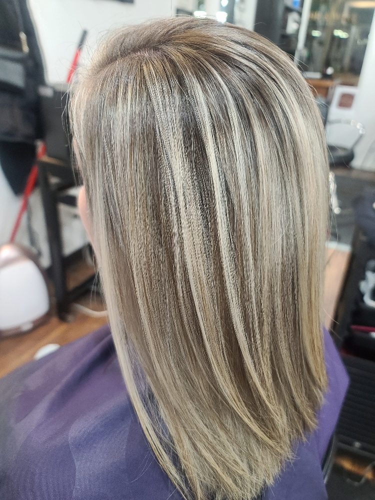 Balayage Full W/toner Or Glosss