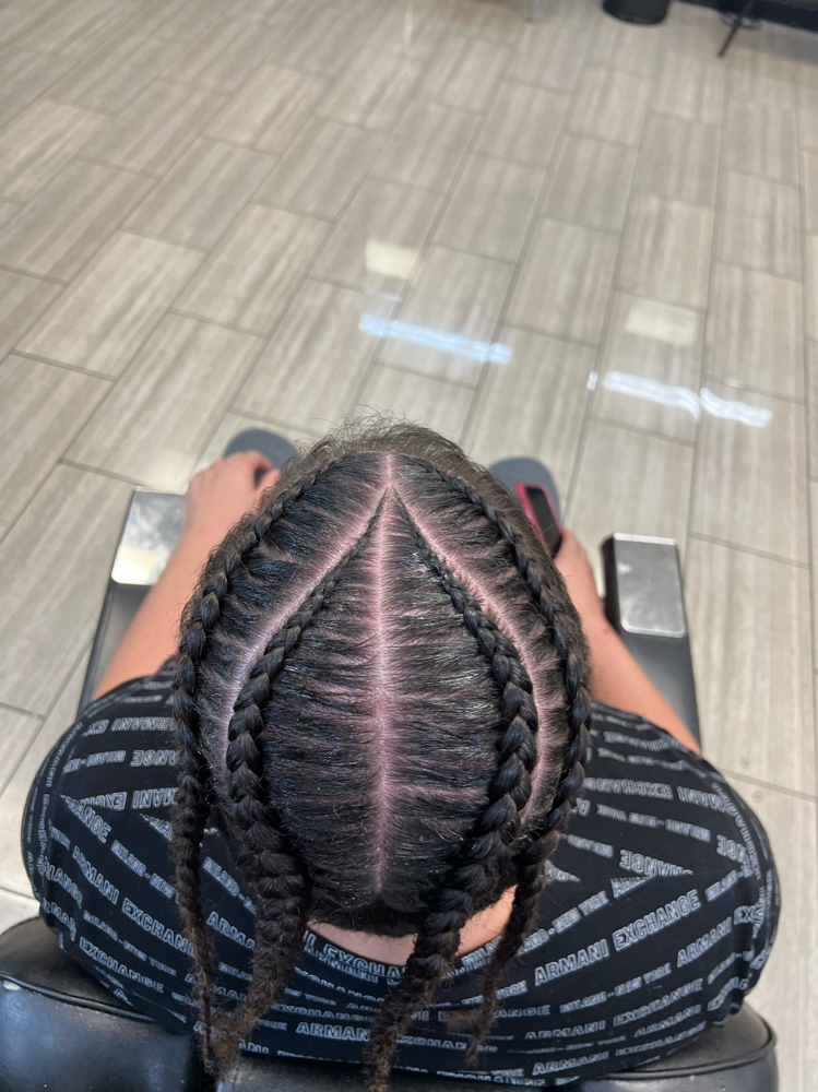 2-4 Braids (natural Hair)