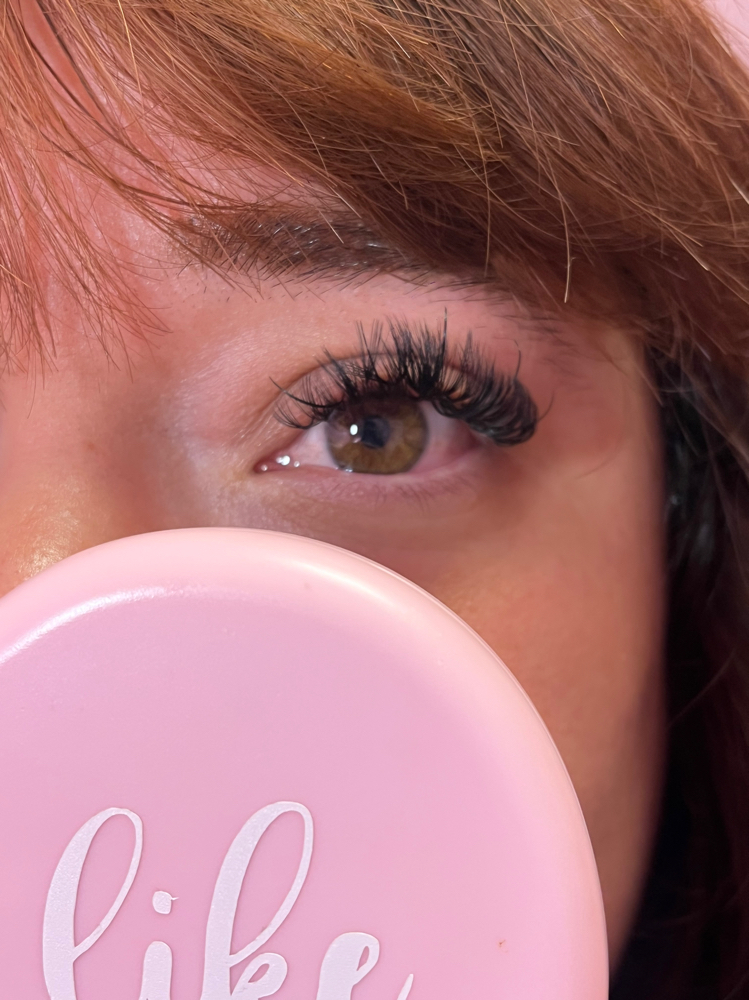 Full Set Lash extensions at Melt me Bare in Highland, CA
