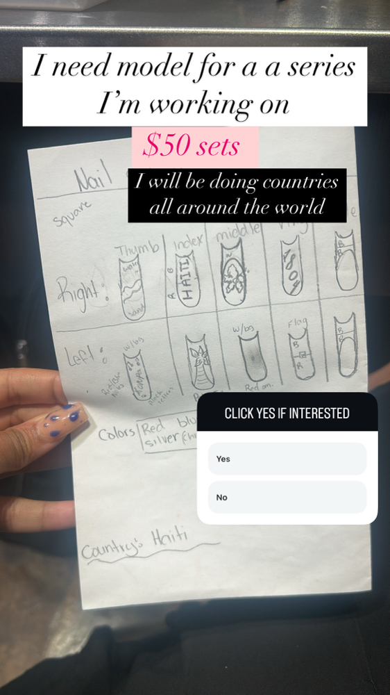 All Aroud The World Nails