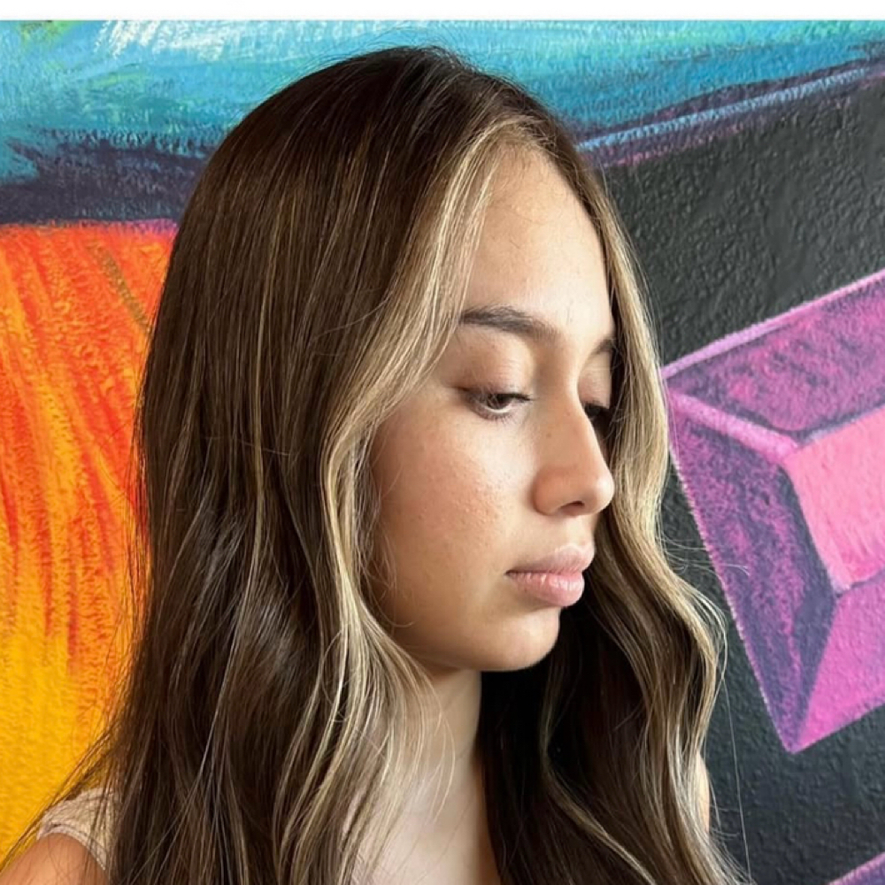 Money Piece  Highlights at Azul Hair Salon in Longview, TX