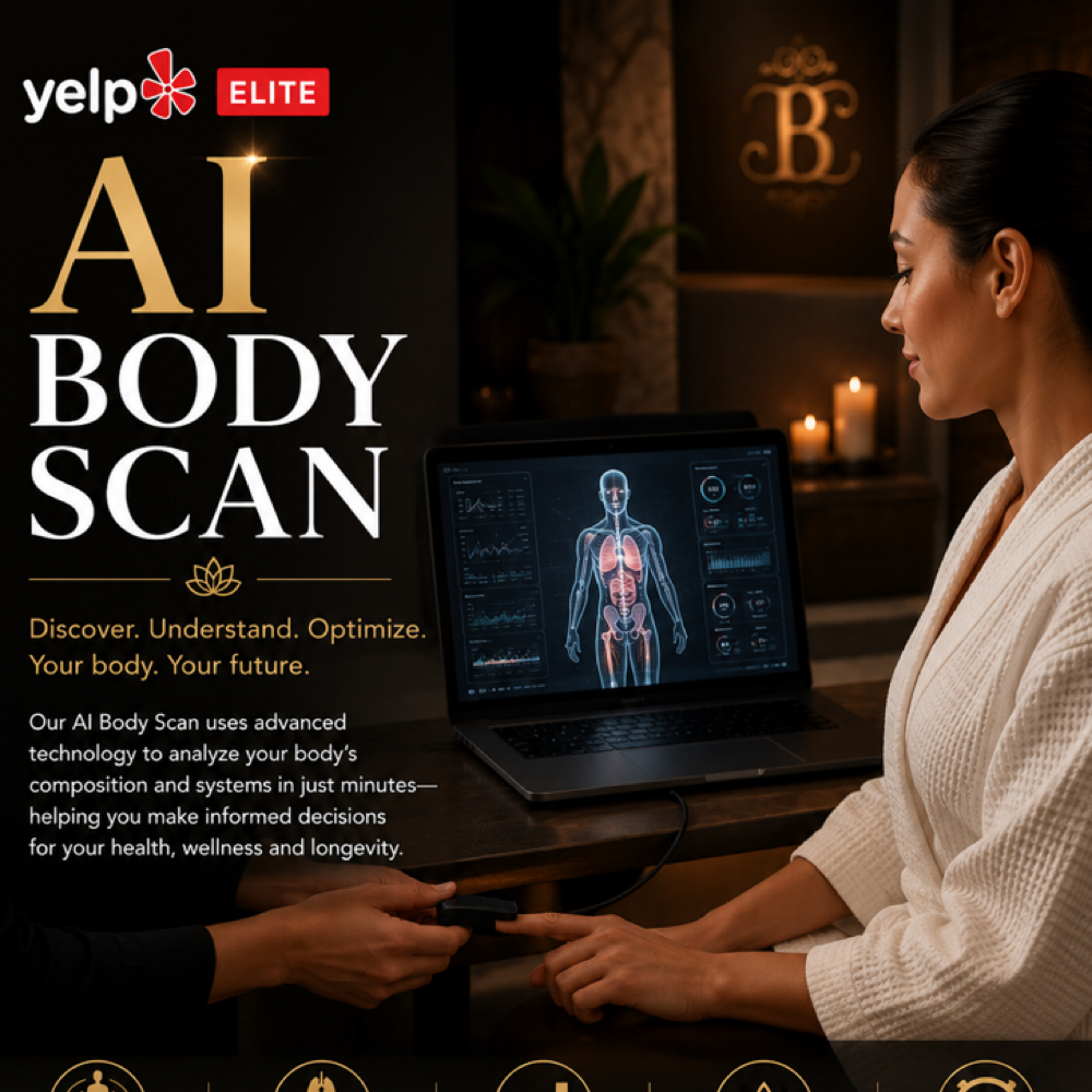 Yelp Elite AI Wellness Body Scan at Brazilian Spa Suites Center of Therapeutic Massage in Bolingbrook, IL