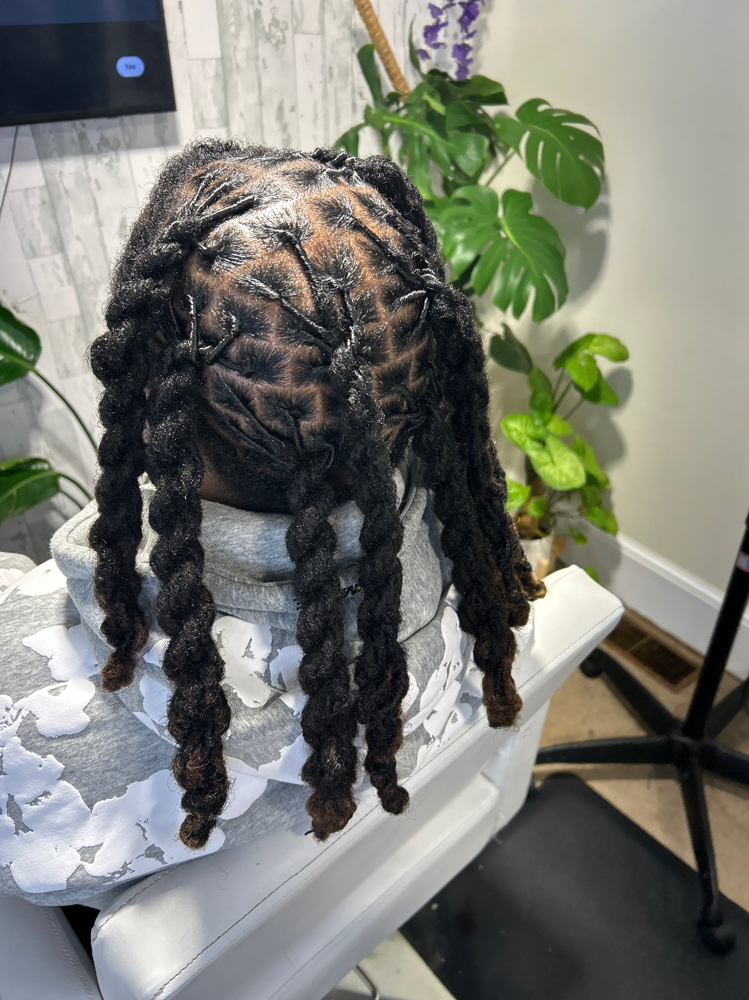 Loc Retwist & Style (Mid-Back - Waist Length) at Magnified looks in Douglasville, GA