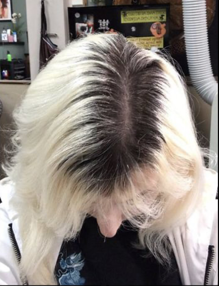 Custom Blonde Root Touch Up