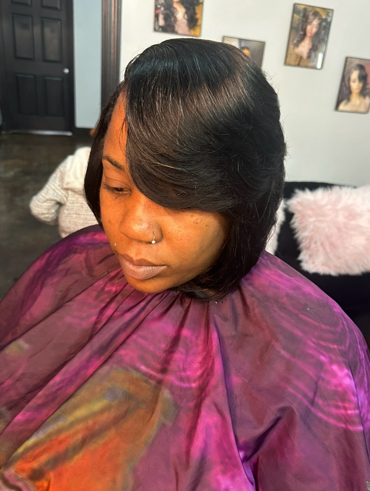 Quick Weave Bob W Leave Out