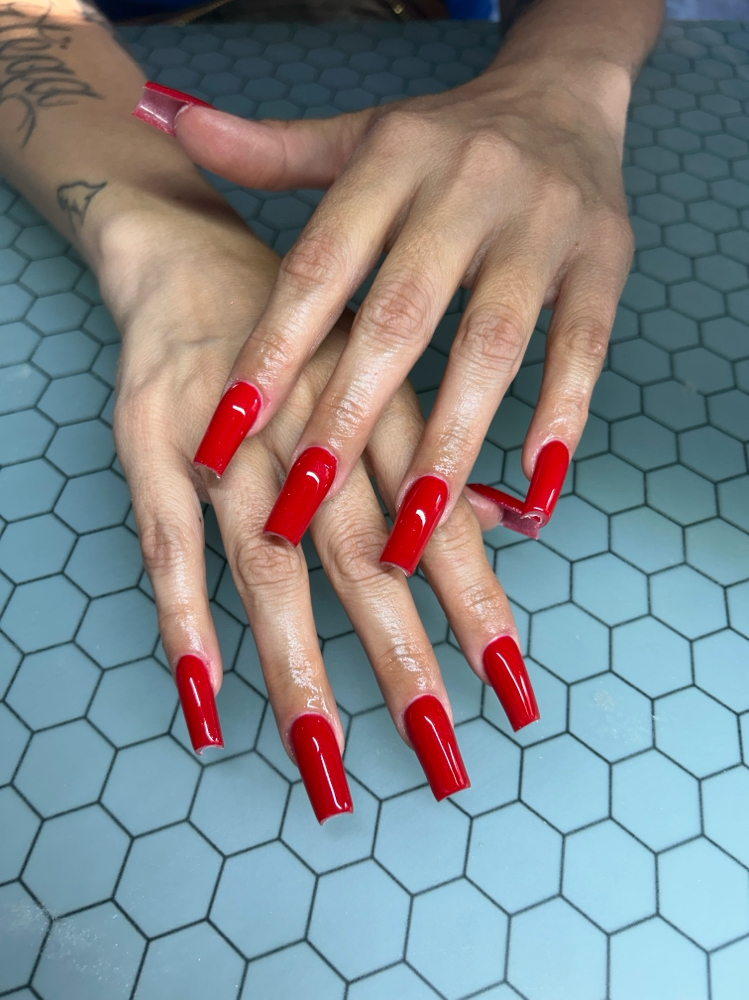 Simple Fullset at Boss Bee Nails in Colton, CA