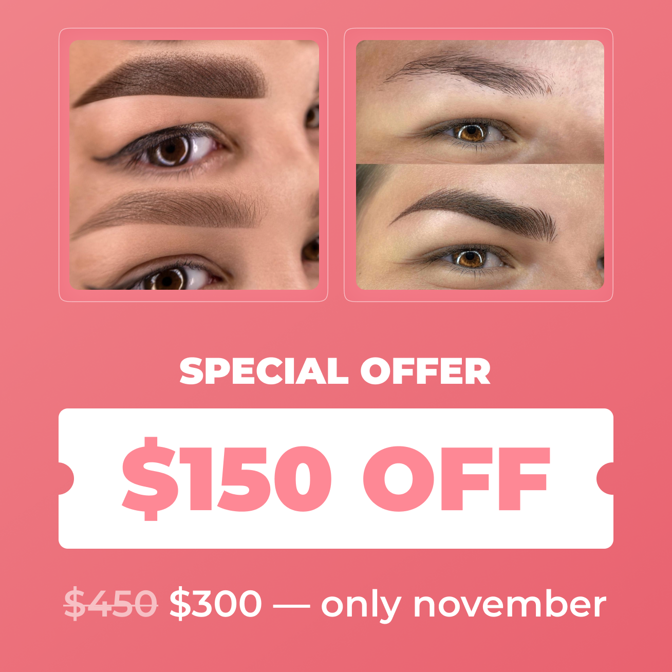 Eyebrows $300 November Special